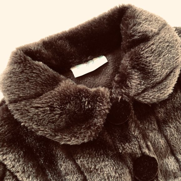 BEBE di AMOUR Vintage Infant Girl's Teddy Bear Coat 12 Months EUC - Picture 3 of 6